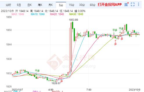 美国CPI数据或进一步上升 国际金价高开上涨